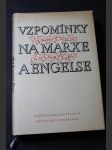 Vzpomínky na Karla Marxe a Bedřicha Engelse : Sborník uspořádán podle rus. vyd. Vospominanija o Markse i Engel'se - náhled