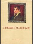 Jozef Dekret Matejovie - náhled