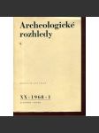 Archeologické rozhledy XX - 1968, č. 1. - náhled