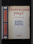Francouzská poesie a jiné překlady Karla Čapka - náhled