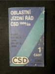 Oblastný cestovný poriadok 1988/1989 část 1 - náhled