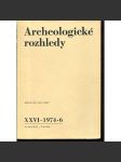 Archeologické rozhledy XXVI - 1974, č. 6. - náhled
