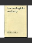 Archeologické rozhledy XXXIII - 1981, č. 4. - náhled