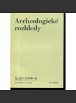 Archeologické rozhledy XLII - 1990, č. 6. - náhled