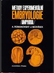 Metody experimentální embryologie (Amphibia) - vysokoškolská příručka - náhled