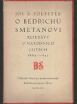 O Bedřichu Smetanovi - referáty v Národních listech - náhled