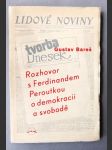 Rozhovor s Ferdinandem Peroutkou o svobodě a demokracii - náhled