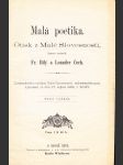 Malá poetika - otisk z malé slovesnosti - náhled