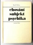 Chování, subjekt, psychika - náhled