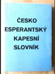 Česko- esperantský kapesní slovník - náhled