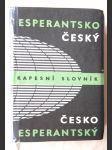 Esperantsko-český, česko-esperantský kapesní slovník - náhled