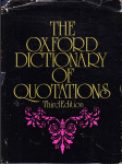 The Oxford Dictionary of Quitations - náhled