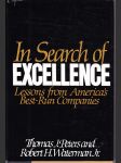 In Search of Excellence Lessons from Americas Best-Run Companies - náhled