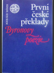 První české překlady Byronovy poezie - náhled
