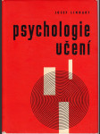 Psychologie učení - příručka pro studium učitelství pro ZDŠ na pedagogikých fakultách - náhled