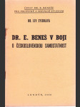 Dr. E. Beneš v boji o československou samostatnost - náhled