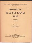 Bibliografický katalog. Roč. 5, 1926 - náhled