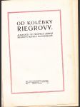 Od kolébky Riegrovy - almanach ve prospěch zřízení Riegrovy mohyly na Kozákově - náhled