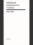 Německé písemnictví v exilu v letech 1933-1945 - Katalog výstavy - náhled