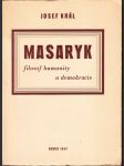 Masaryk, filosof humanity a demokracie - náhled