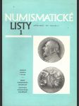 Numismatické listy, roč. XXVIII, 1973 - kompletní ročník - náhled