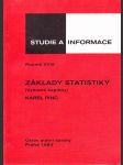 Základy statistiky - Vybrané kapitoly - náhled