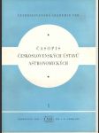 Časopis československých ústavů astronomických, Roč. III. - náhled