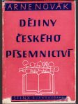 Dějiny českého písemnictví - náhled