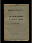 La Bibliographie d'Edouard Beneš: par Boris Jakovenko - náhled