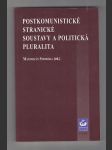 Postkomunistické stranické soustavy a politická pluralita - náhled