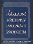 Základní předpisy pro práci prodejen - náhled