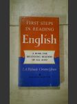 First steps in reading English - náhled