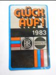Kapesní kalendář - Gluck Auf! 1983 - náhled