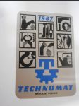 Kapesní kalendář - Technomat 1986 - náhled