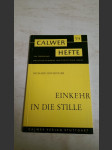 Calwer Hefte 59 - Einkehr in die Stille - náhled