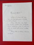 Karel Kapoun  podepsana dopis Mistru Otto Bubeníčkovi s podpisem a vlastnoručně psaná dopis Marie Kapounové - náhled