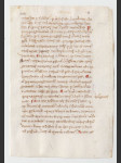 Stránka z náboženského rukopisu na pergamenu kolem roku 1450 - náhled