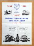 Plakát k pořádání výstavy Lokomotivní depo Ústí nad labem - náhled