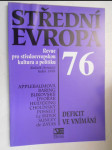 Deficit ve vnímání - Střední Evropa - revue pro středoevropskou kulturu a politiku - náhled