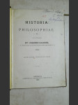 Historia philosophiae - Editio altera, emendata et aucta - náhled