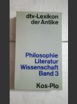 Dtv - Lexikon der Antike - Philosophie Literatur Wissenschaft Band 3 Kos-Plo - náhled