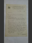Rudolf Jaroslav Kronbauer psaný dopis český spisovatel a novinař - náhled
