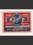 Indie vintage etiketa zápalky Janata - náhled