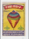 Indie vintage etiketa zápalky The Toy - náhled