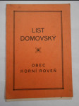 List domovský - obec Horní Roveň - říše německá protektorát čechy y morava - náhled