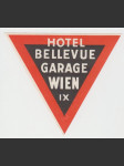 Rakousko Etiketa Hotel Bellevue Garage Wien - náhled