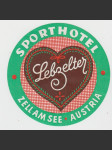 Rakousko Etiketa Sporthotel Lebzelter Zell am See - náhled