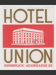 Rakousko Etiketa Hotel Union Innsbruck - náhled