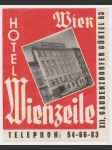 Rakousko Etiketa Hotel Wienzeile Wien - náhled