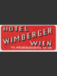 Rakousko Etiketa Hotel Wimberger Wien - náhled